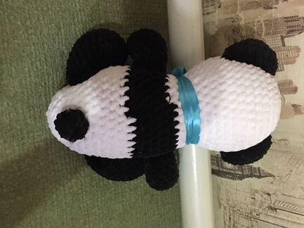 Панда вязаная