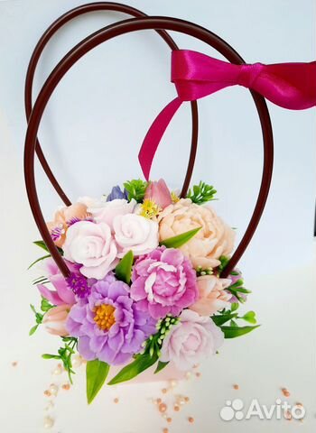 Букет подарок цветы из мыла,букет на выпускные