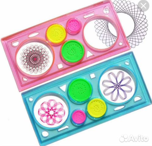 Линейка спирограф набор