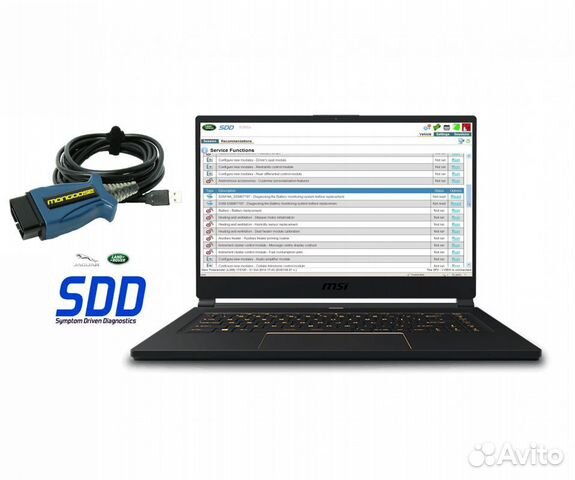 Mongoose JLR с ноутбуком и программой SDD на 1 год