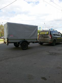 Грузоперевозки на Лада Ларгус с прицепом