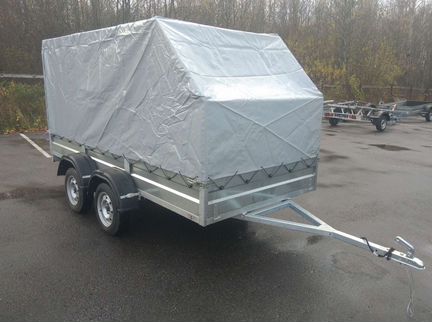 Прицеп двухосный легковой 3,5*1,56*1,5 Цинк тент