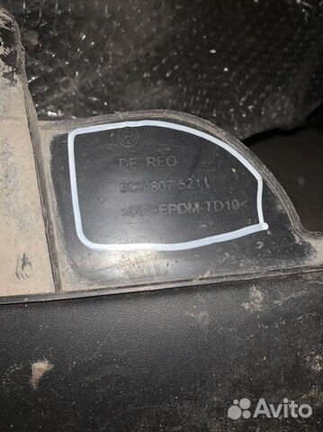 Диффузор заднего бампера passat b6 3.2