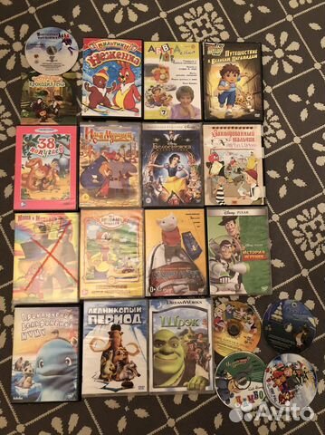 DVD диски. Детские мультфильмы