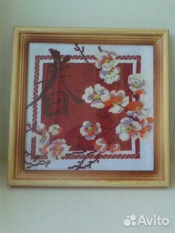 Вышивка крестом, картина