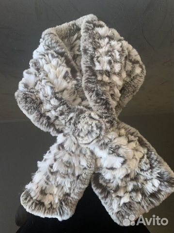 Шарф натуральный мех, кролик