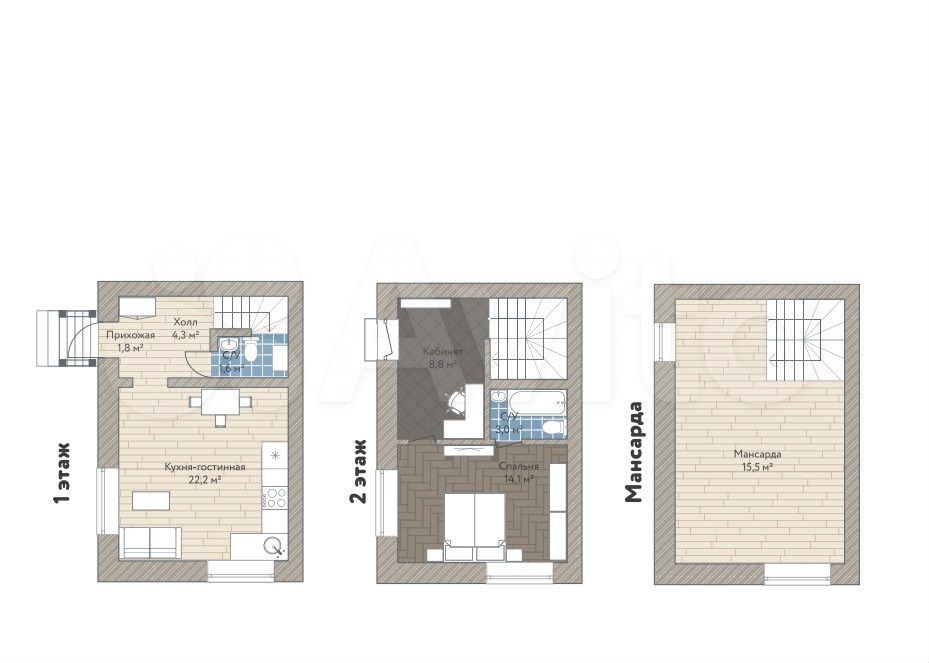 Дом гармония 6х9 технология дизайн внутри с размерами