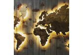 “WOOD ALEX” интерьерные карты мира из дерева
