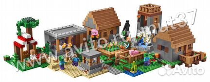 Лего Майнкрафт Деревня