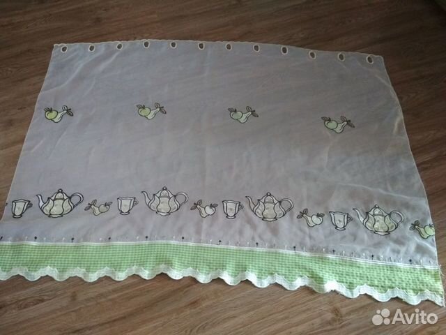 Штора для кухни, тюль