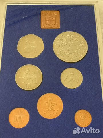 Монеты Англии сет 1977 г