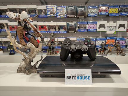 PS3 Super Slim 500гб + 23 игры