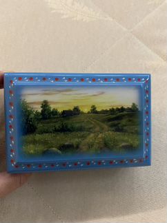 Шкатулка хохломская роспись