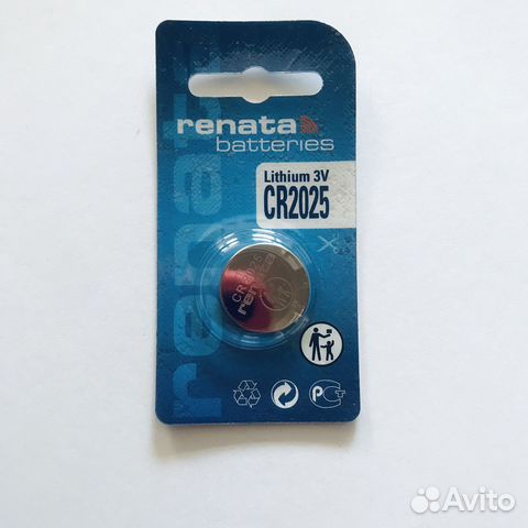 Батарейка CR2025 renata 3V литиевая