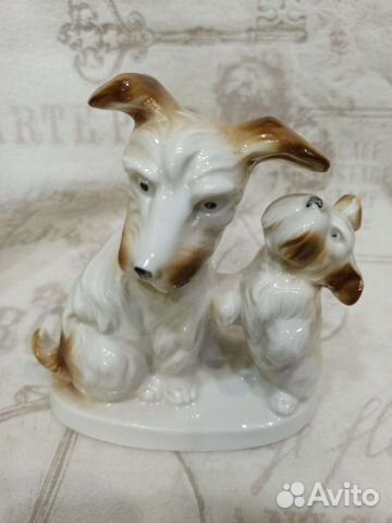 Фарфоровые статуэтки собак. Германия, СССР