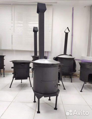 Кaзан чyгунный 12 лит с пeчкой