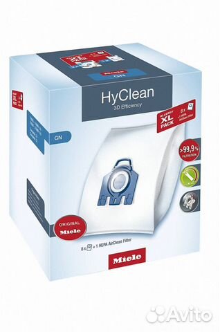 Пылесборники Miele XL Pack2 HyClean GN+hepa фильтр