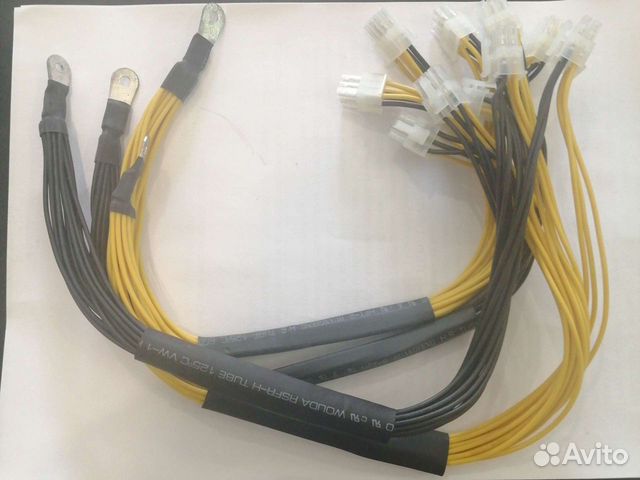 Провод(коса) 6 пин х10 на блок питания(asic)