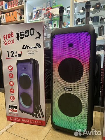 Колонка мощная караоке ElTronic 20-56 1500W