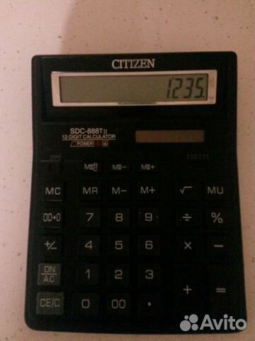 Калькулятор Citizen sdc-888тiii 12 digit
