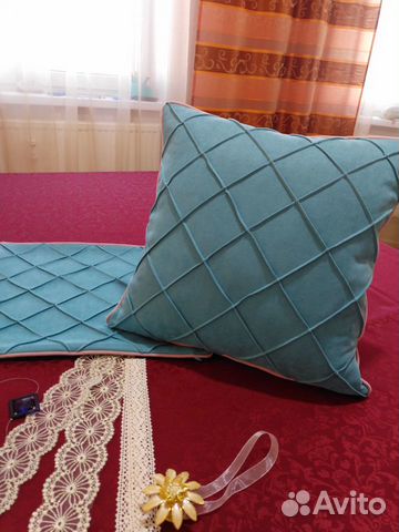 Новая подушка из канваса