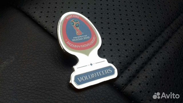 Значок волонтёра Fifa2018 Нижний Новгород