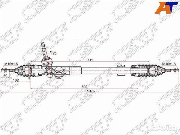 Рейка рулевая KIA sportage