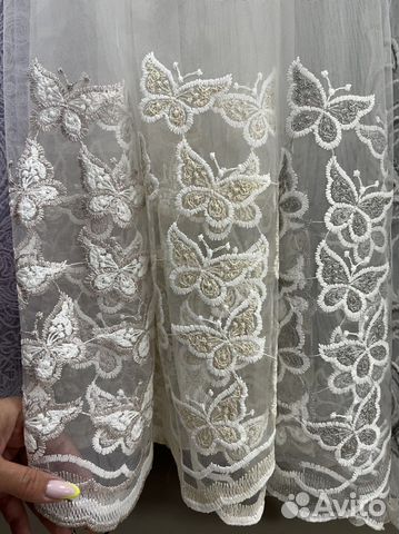 Тюль метражом. Новый. Турция