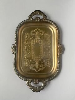 Поднос мельхиоровый