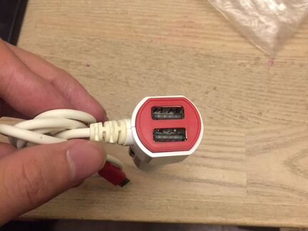 Автомобильное зарядное устройство usb с кабелем mi