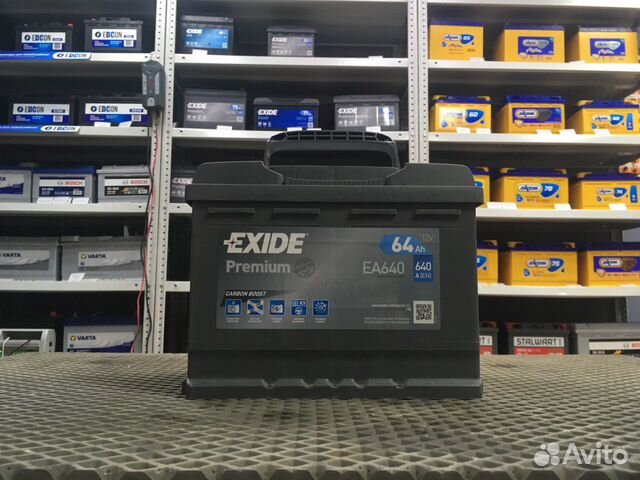 Аккумулятор 64 Ач Exide EA640 Premium 640А