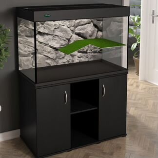 Террариум 300 литров для черепахи черный