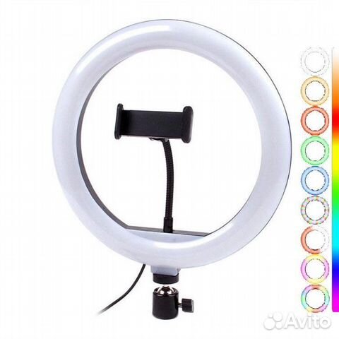 Лампа кольцевая RGB MJ33