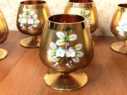 Роскошная стеклянная Bohemia с позолотой