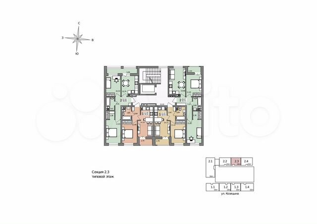 2-к. квартира, 52,5 м², 5/16 эт.