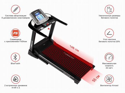 Беговая дорожка унификс мх-970F