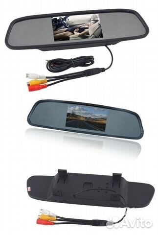 Зеркало заднего вида с монитором 4.3