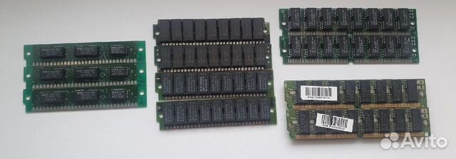 Память озу 30pin и 72pin