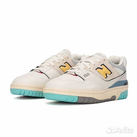 6.5 US New Balance 550 Sea Salt Multi Yellow