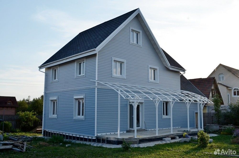 Дома из белого профнастила