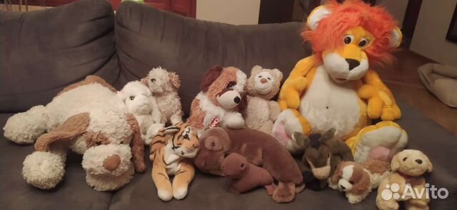 Мягкие игрушки разных рамеров