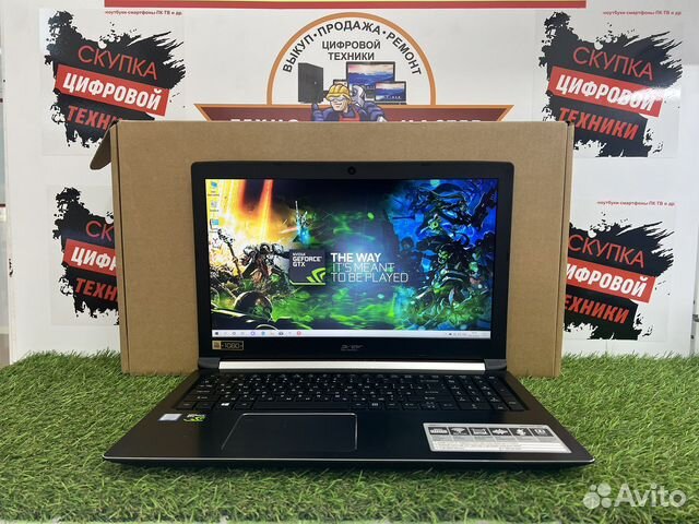 Игровой зверь Acer i5 GTX1050 FullHD 12 RAM металл
