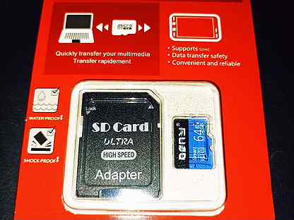 64 Гб class 10 microSD - Карта памяти
