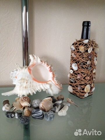 Декорированная бутылка, декупаж