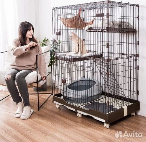 Клетка для кошек, шиншилл, дегу, кроликов, собак