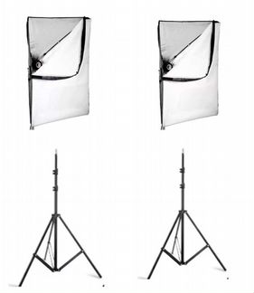 Комплект 2-х софтбоксов постоянного света под Е27