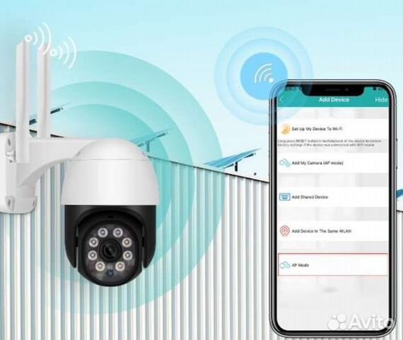 Видеокамера wifi наружная, новая