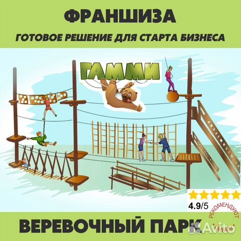 Веревочный парк. Готовый бизнес франшиза