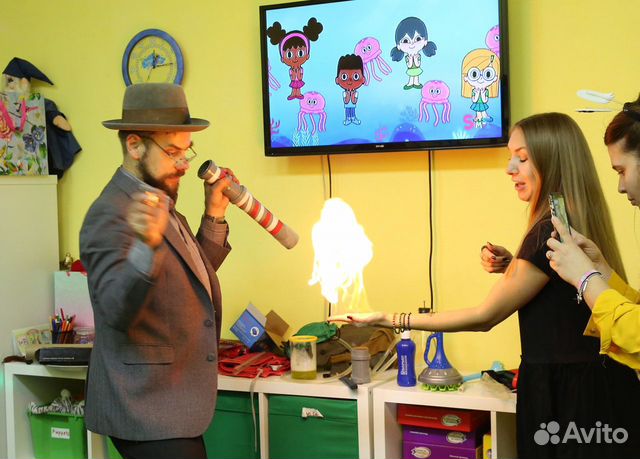 Научное шоу мыльных пузырей, аниматор на праздник