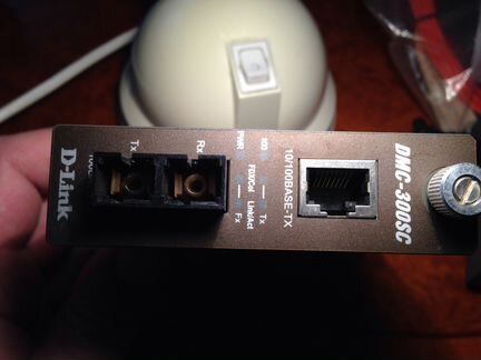 Медиаконвертер для оптики и витой пары D-link